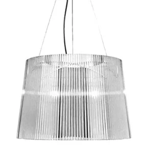 Kartell Gè, Lampada a Sospensione, Trasparente (Cristallo)