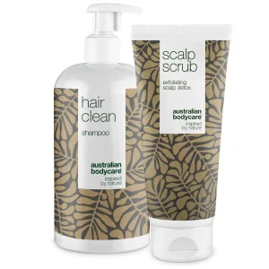 2 prodotti per i capelli grassi — Shampoo al Tea Tree Oil e scrub per cute e capelli grassi